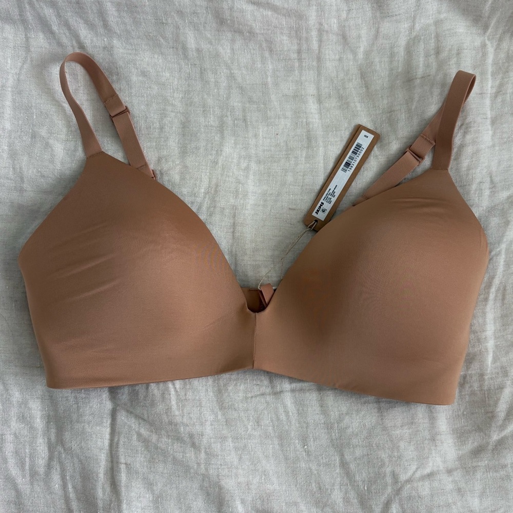 Skims Wireless Form T-Shirt Demi Bra - 36D - Ochre